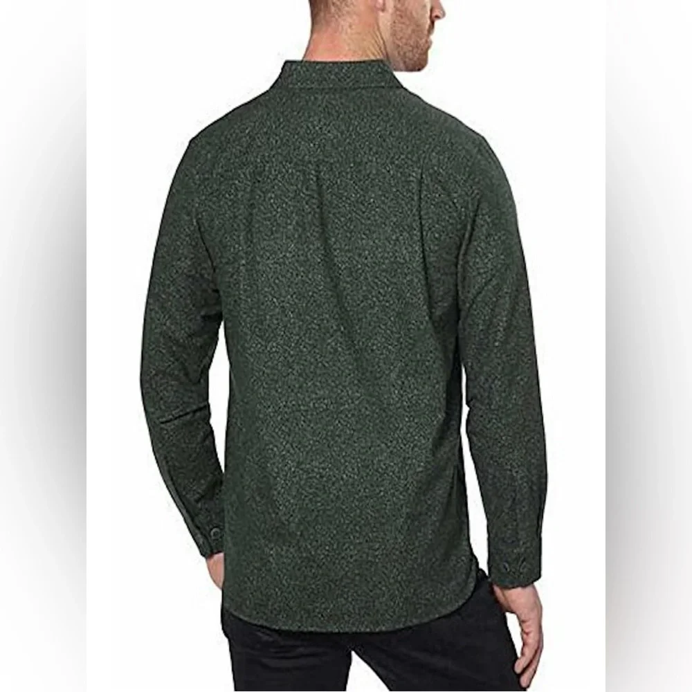 Freedom Foundry Mens Chamois Green Flannel Button Down Shirt size XL - Picture 7 of 12